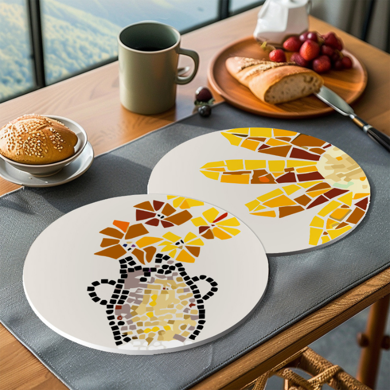 Nature & Sea Mosaic 6-Piece Paint by Numbers Placemat