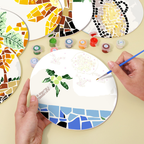 Palm & Nature Mosaic 6-Piece Paint by Numbers Placemat