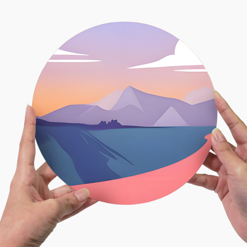 Peaceful Landscape Views 6-Piece Paint by Numbers Placemat