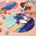 Peaceful Landscape Views 6-Piece Paint by Numbers Placemat