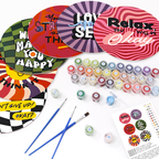Positive Vibes 6-Pieces Paint by Numbers Placemat
