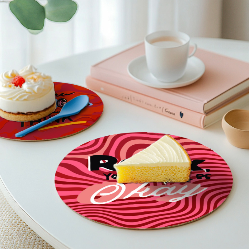 Positive Vibes 6-Pieces Paint by Numbers Placemat