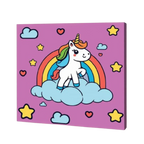 Rainbow Unicorn, Kids Paint By Numbers