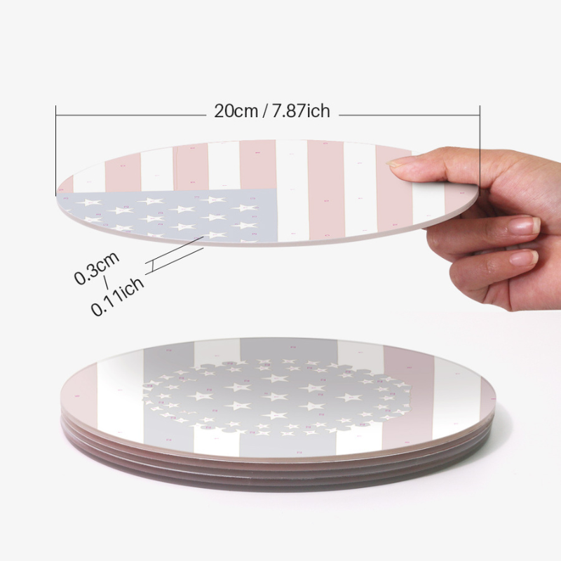 Red, White & Blue 6-Piece Paint by Numbers Placemat