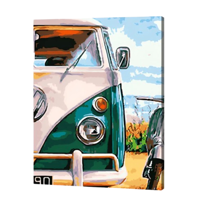 Retro Road Trip Paint by Numbers