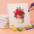 Romantic Roses - 6 Mini Paintings