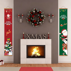 Santa & Snowman Hanging Scroll Paint by Numbers Kit