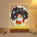 Santa’s Christmas Snow Globe LED Paint by Numbers