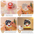 Santa’s Christmas Snow Globe LED Paint by Numbers