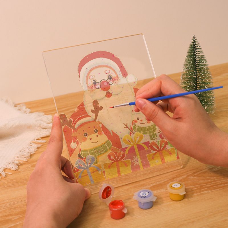 Santa’s Merry Winter Friends LED Paint by Numbers
