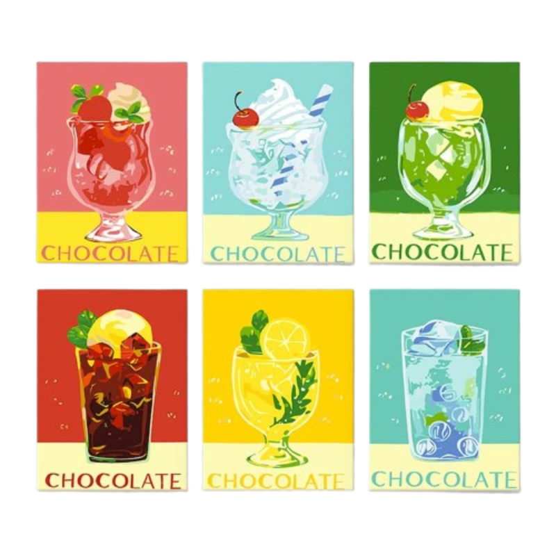 Sweet Treats - 6 Mini Paintings