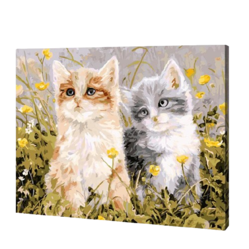 Two Little Kittens Paint By Numbers