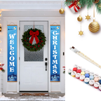 Welcome Christmas Hanging Scroll Paint by Numbers Kit