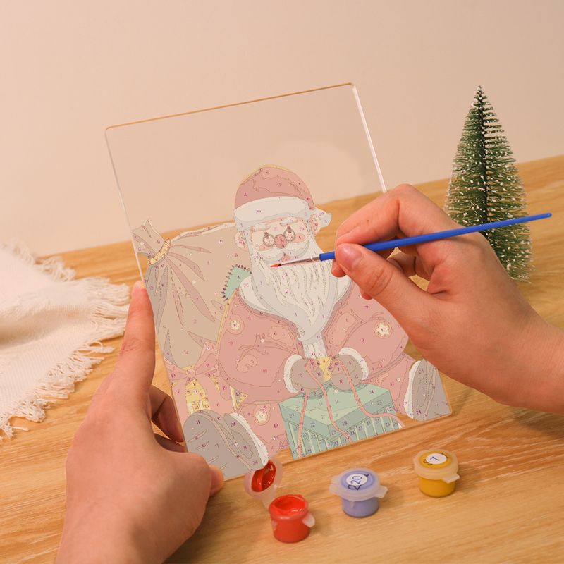 Joyful Santa Claus LED Paint by Numbers